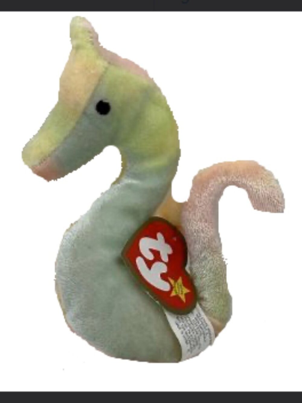 Vintage 2000 McDonald's TY Neon the Seahorse Toy Animal #1 New in Package Sealed